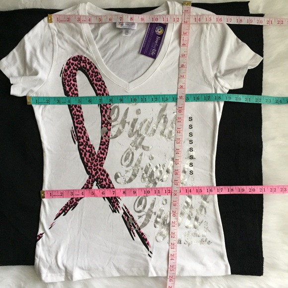 “Fight It With Sparkle” Cancer Awareness Tee Shirt - Picture 3 of 4